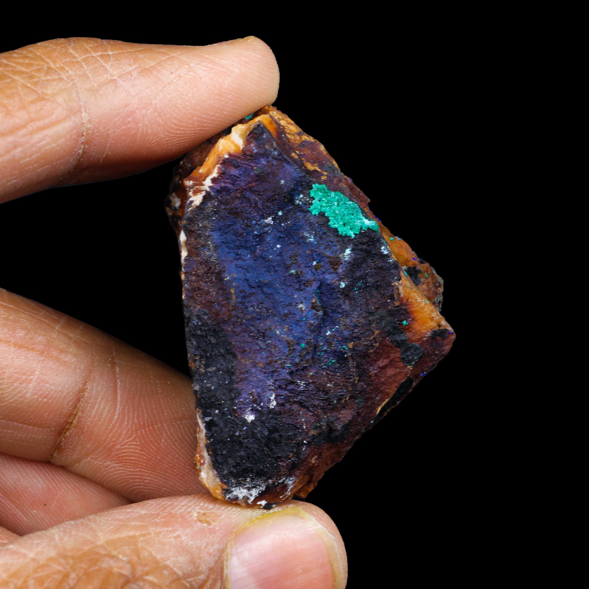 Azurite & Malachite Natural Mineral Specimen  # G 0221