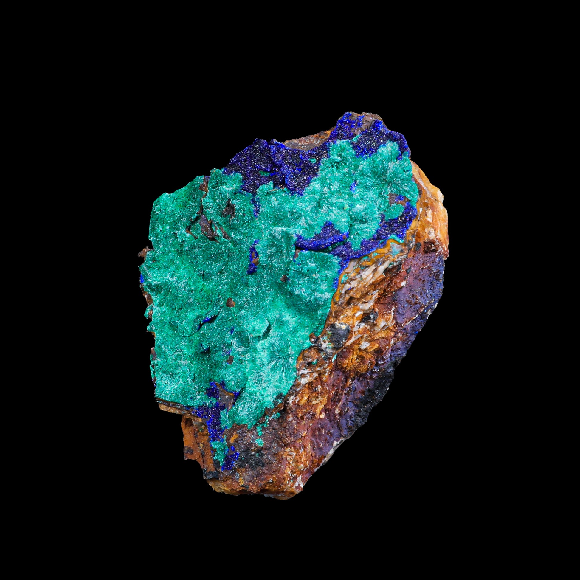 Azurite & Malachite Natural Mineral Specimen  # G 0221