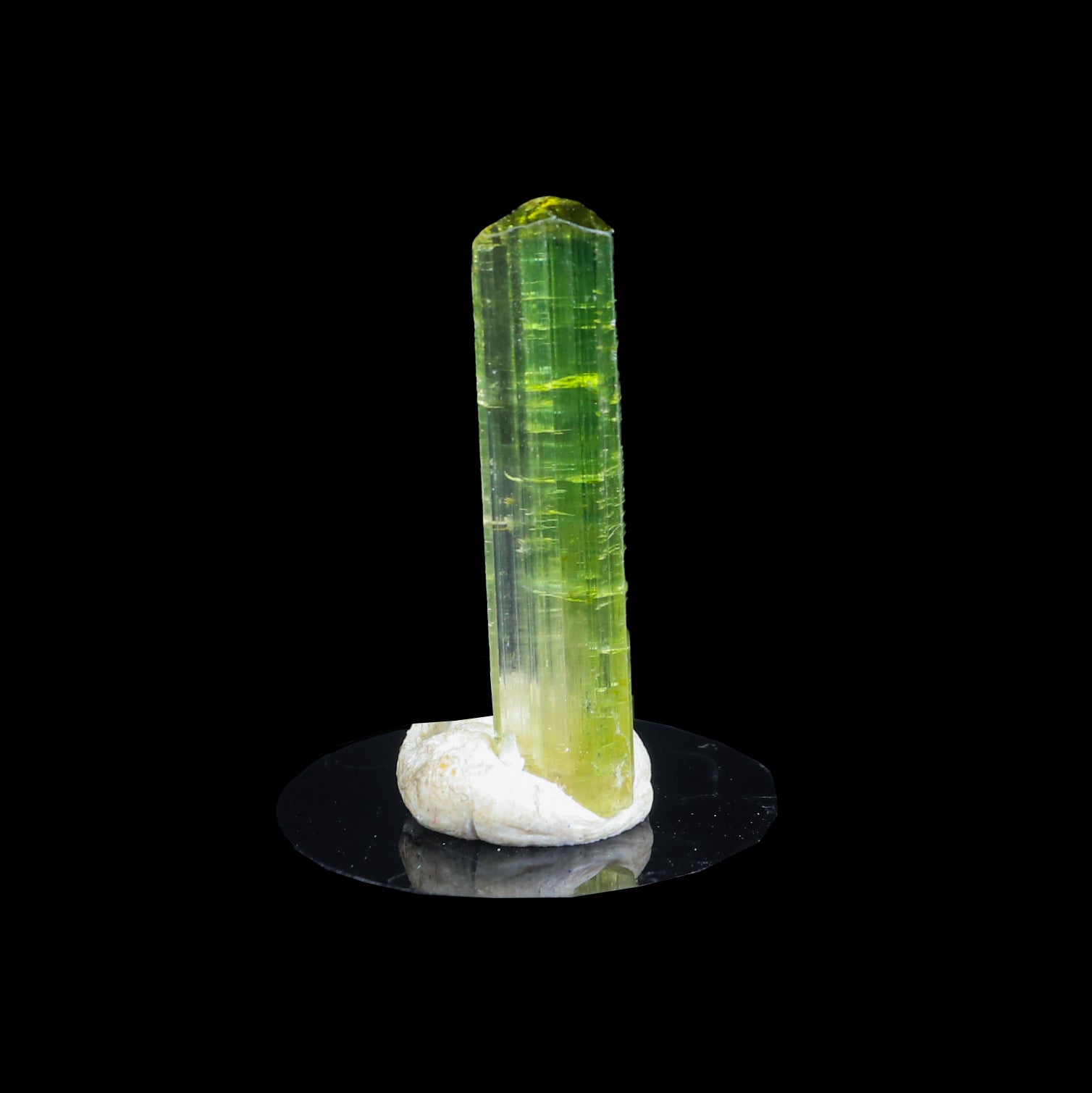 Green Tourmaline Natural Mineral Specimen  # G 0222