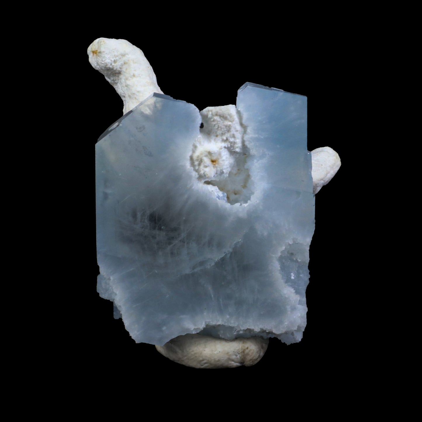 Blue Barite With Mordenite Natural Mineral Specimen # G 0223