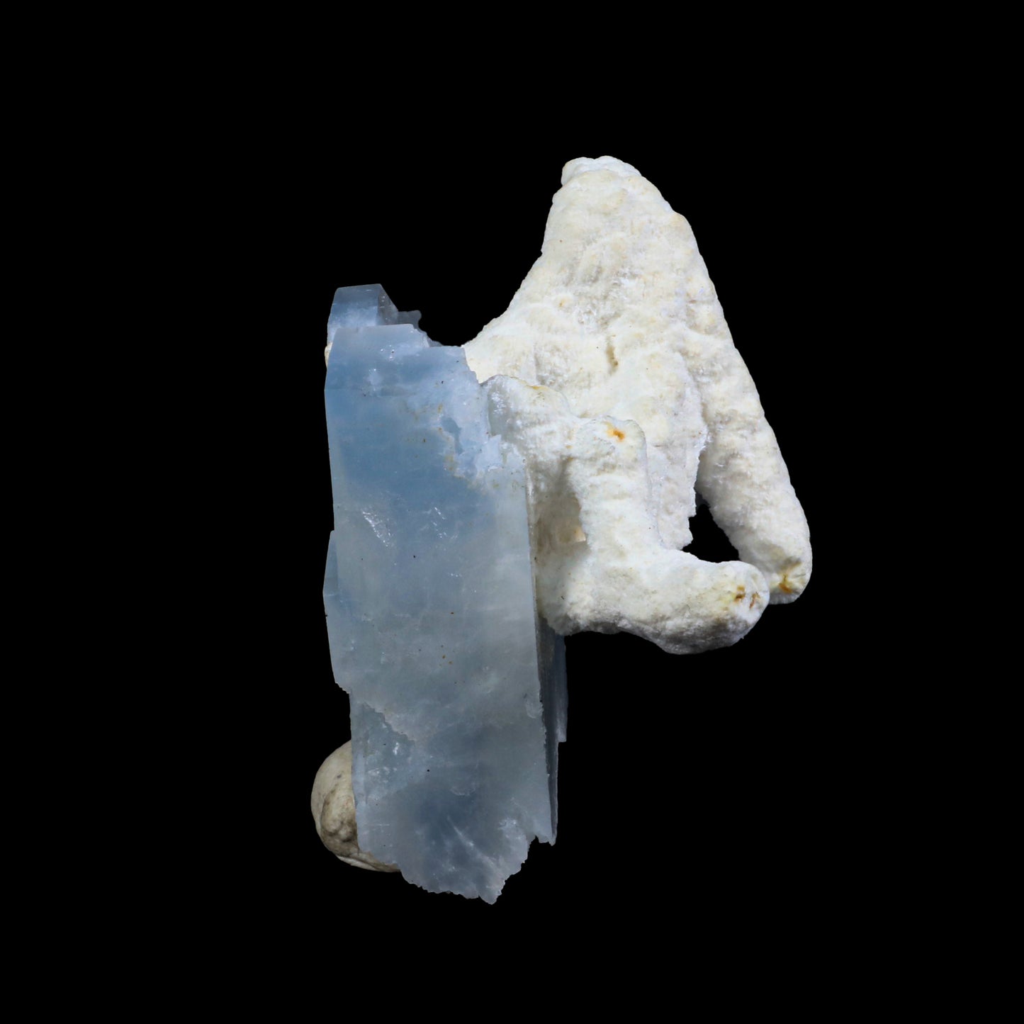 Blue Barite With Mordenite Natural Mineral Specimen # G 0223