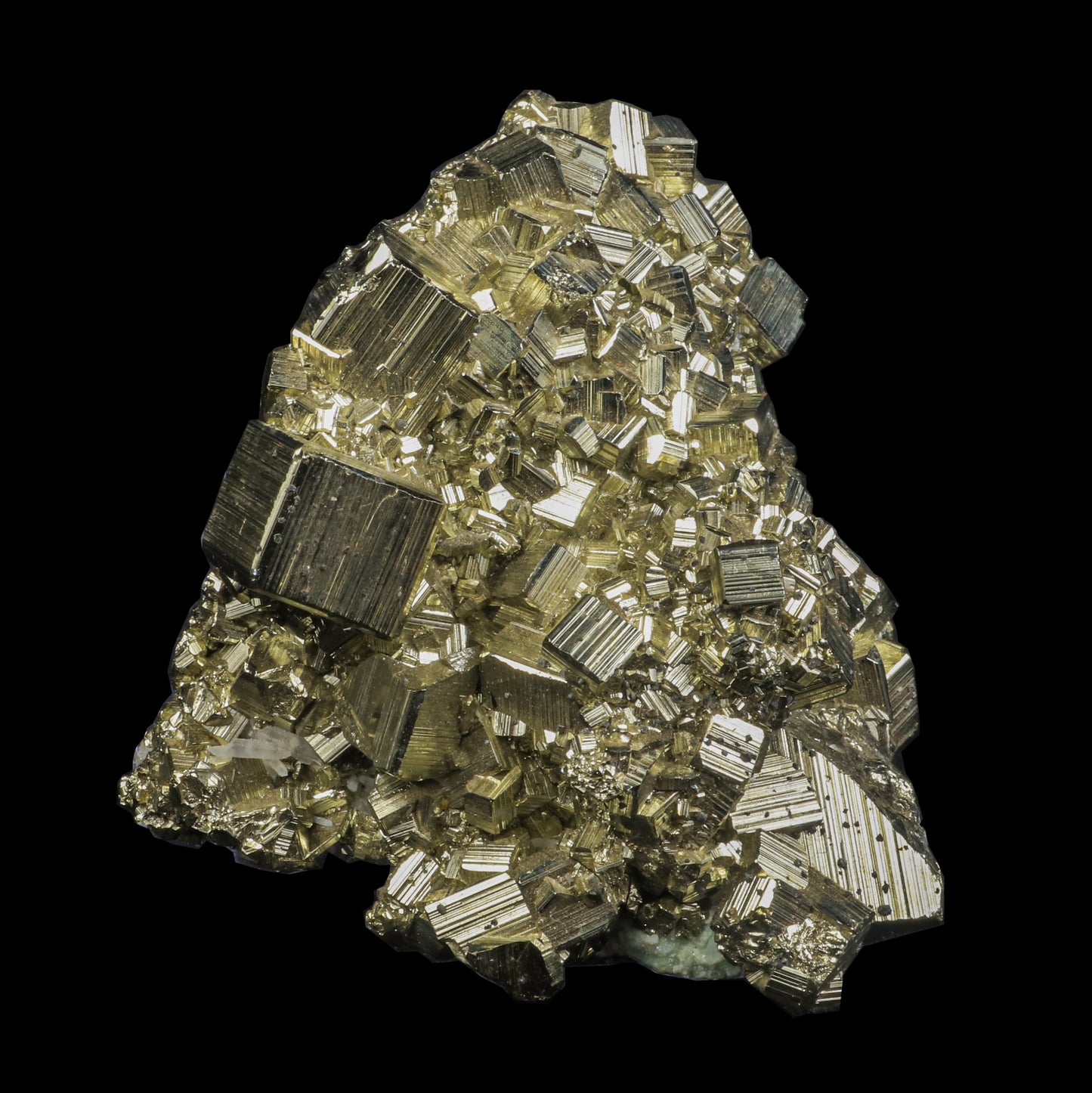 Spakling Pyrite Cluster Natural Mineral Specimen # G 0225