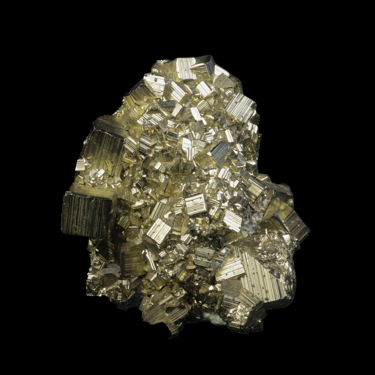 Spakling Pyrite Cluster Natural Mineral Specimen # G 0225