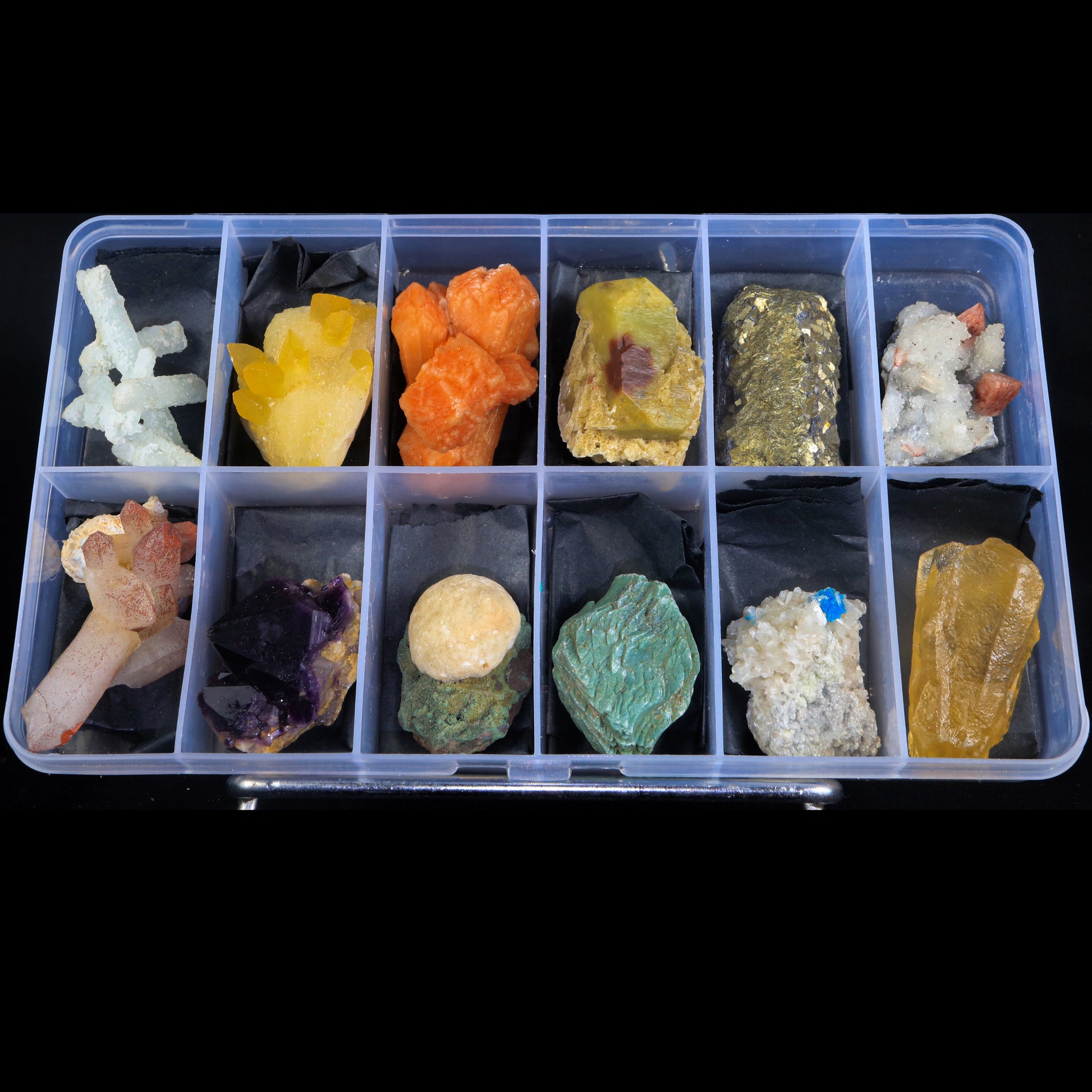 12 Different Natural Mineral Specimens  # G 0229