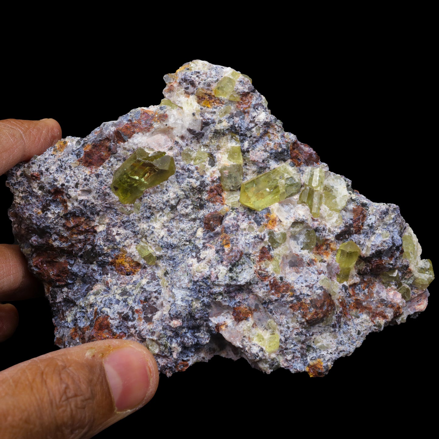 Apatite Cluster on Matrix Natural Mineral Specimen # G 0252