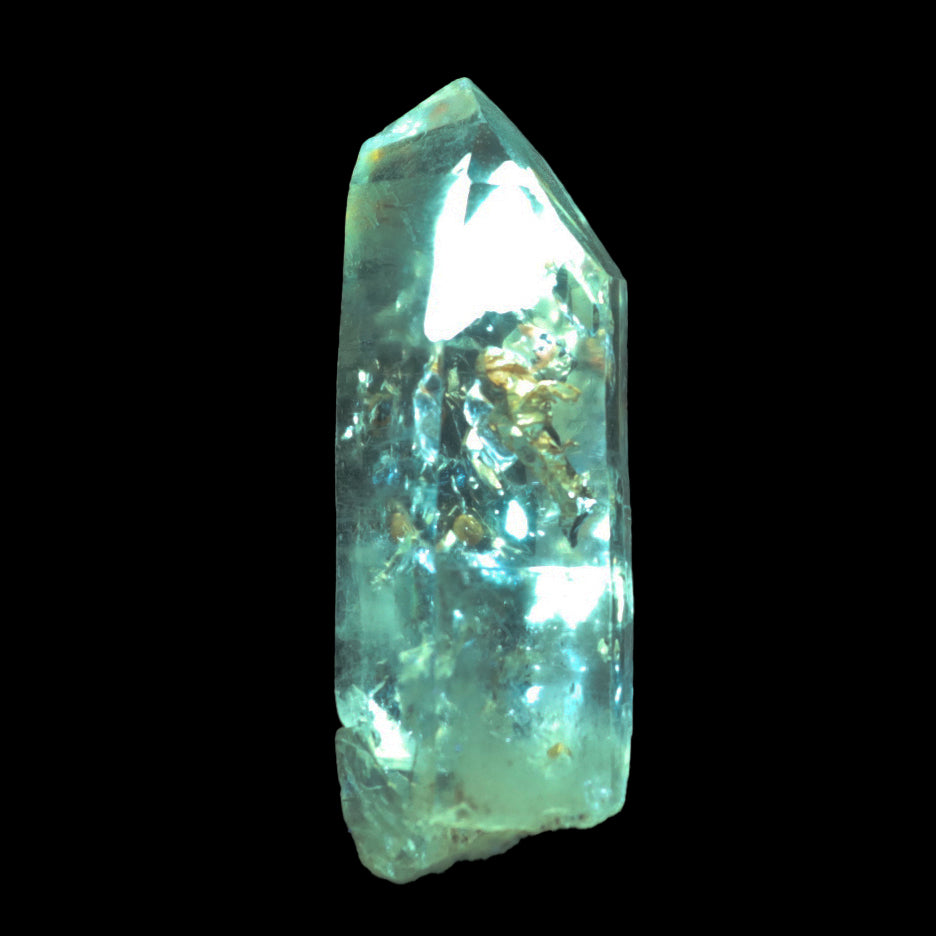 Petrolium Included Quartz Natural Mineral Specimen # G 0259