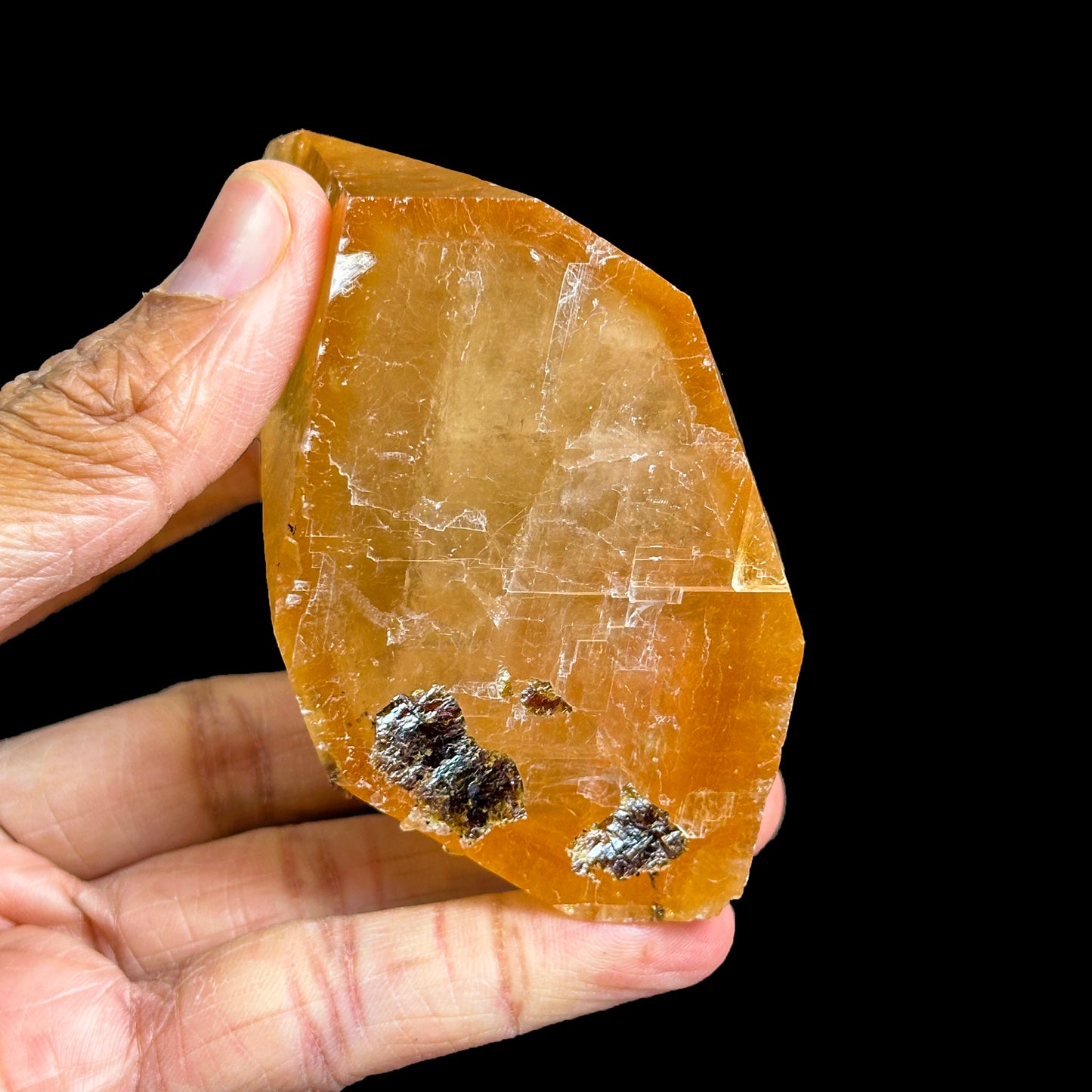 Super Rare Golden Calcite Natural Mineral Specimen from Elmwood Mine , Tennessee G #0328