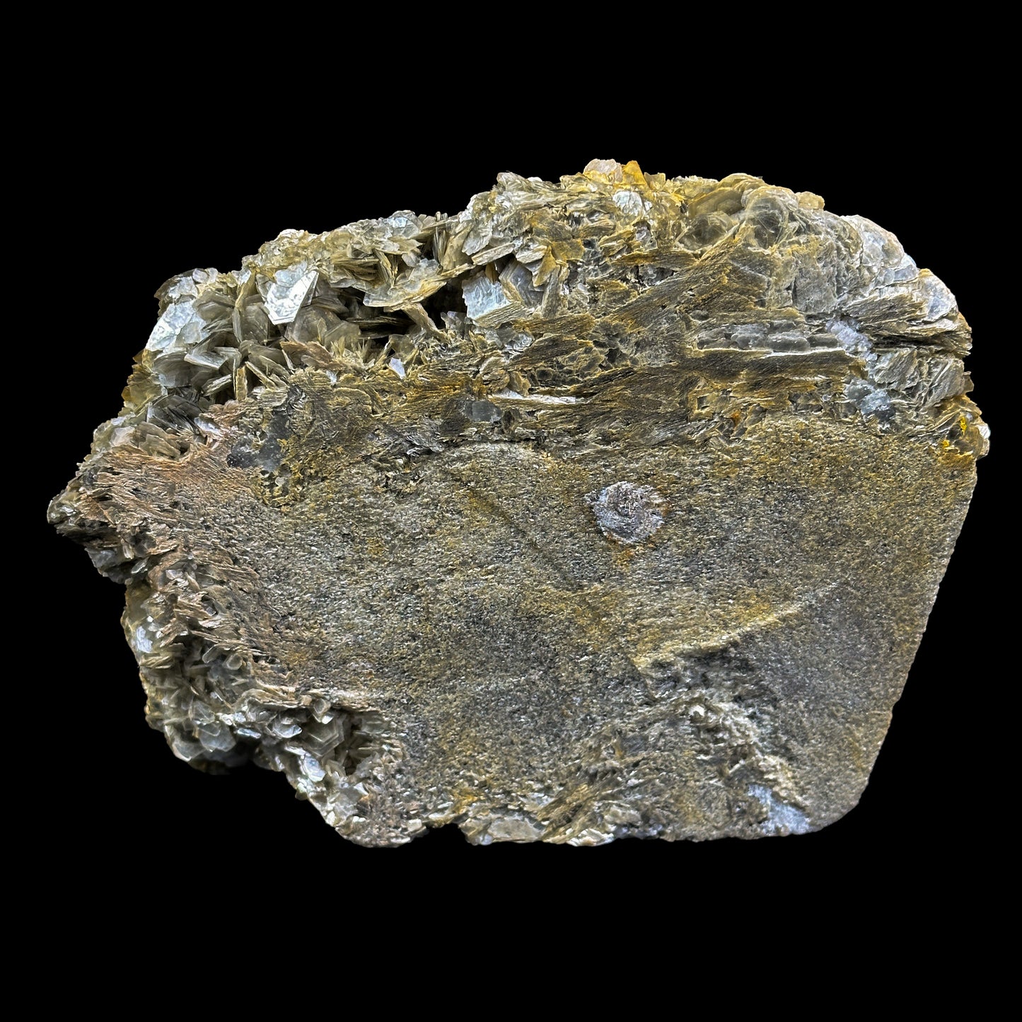 Aquamarine Cluster with Muscovite – Freestanding , Big Size Natural Mineral Specimen G #0329