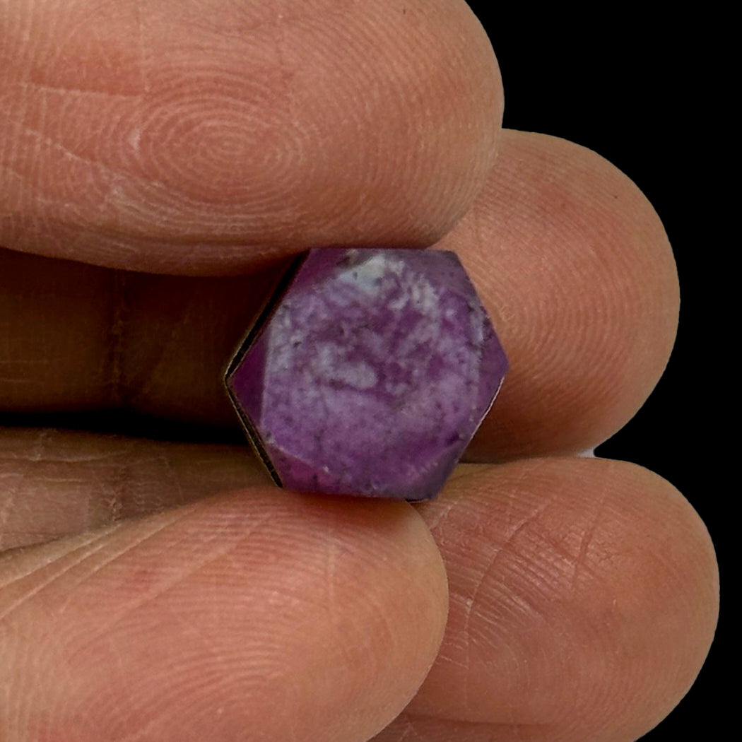 Ruby Pendant with Sterling Silver G #0337