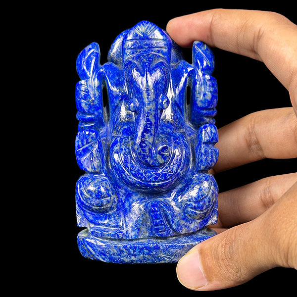 Lapis Lazuli Lord Ganesha Idol. G #0601