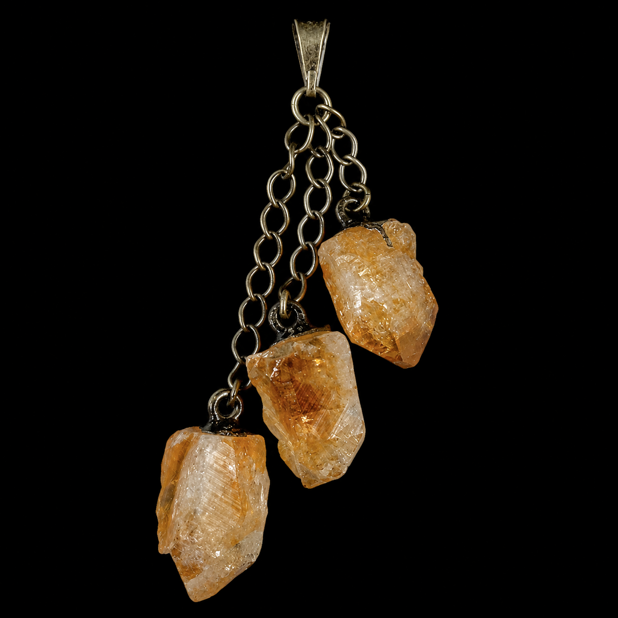 Citrine Natural Crystal Pendant