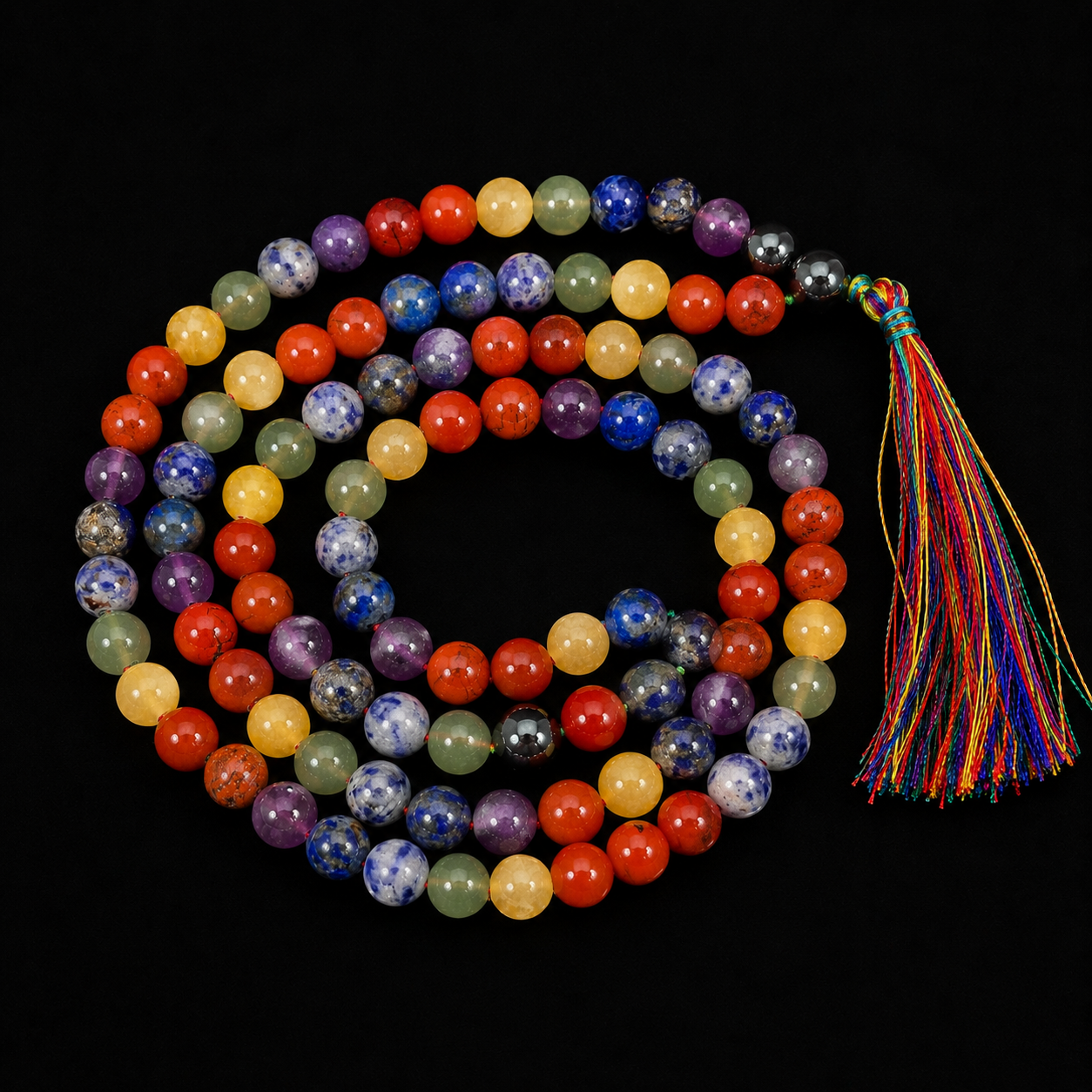 7 Chakra Jap Mala 108 Beads