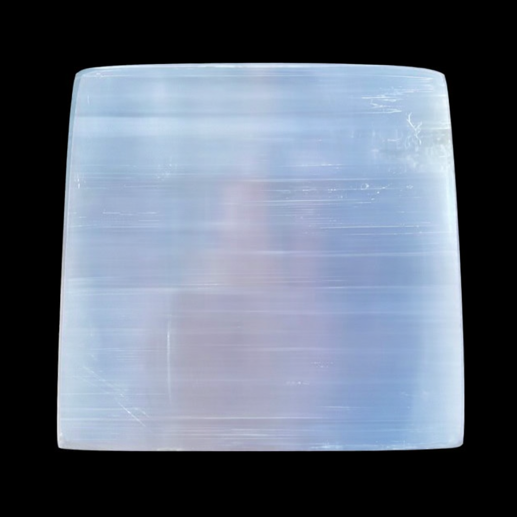 Selenite plate 5 x 5 inch