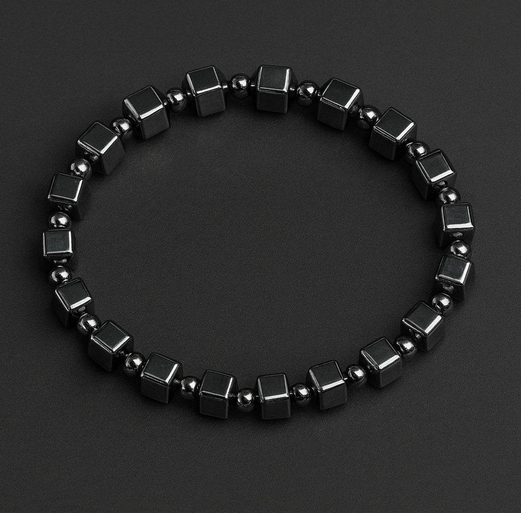 Hematite Cut Bracelet