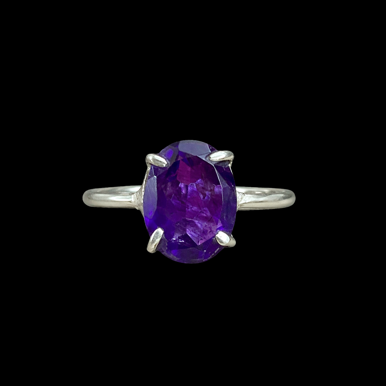 Amethyst Ring Adjustable