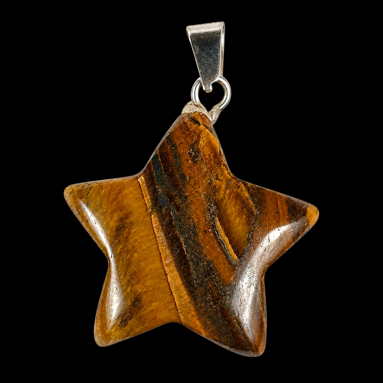 Tiger Eye Star Pendant | Genuine Crystal Pendent.