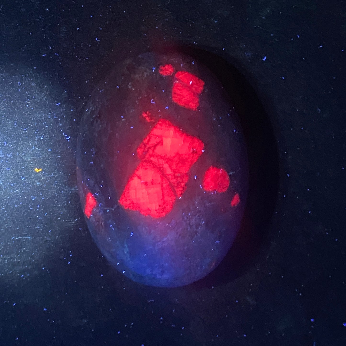 Ruby with Zoisite Palm Stone G #0349