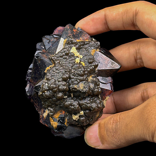 Goethite On Alien Amethyst Natural Mineral Specimen G #0576