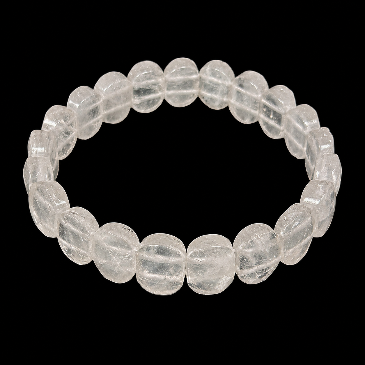 Clear Quartz Bracelet Free Form.