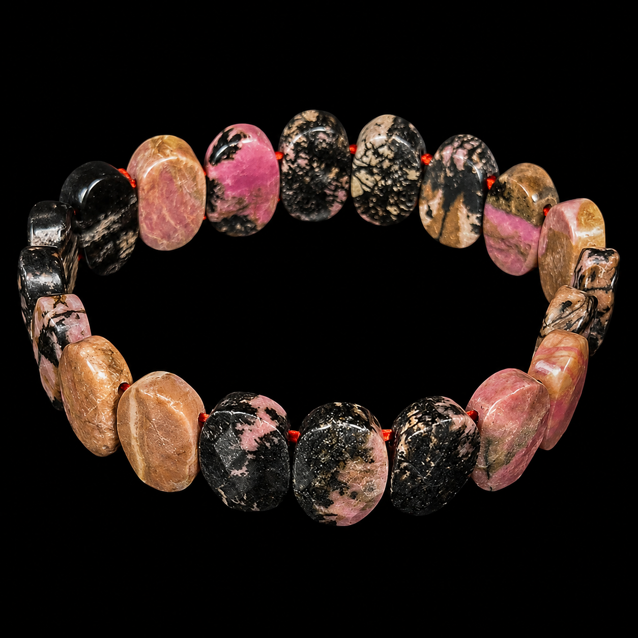 Rodhonite Bracelet Free Form.