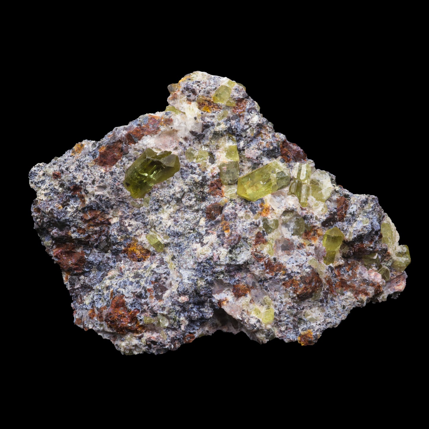 Apatite Cluster on Matrix Natural Mineral Specimen  # G 0252