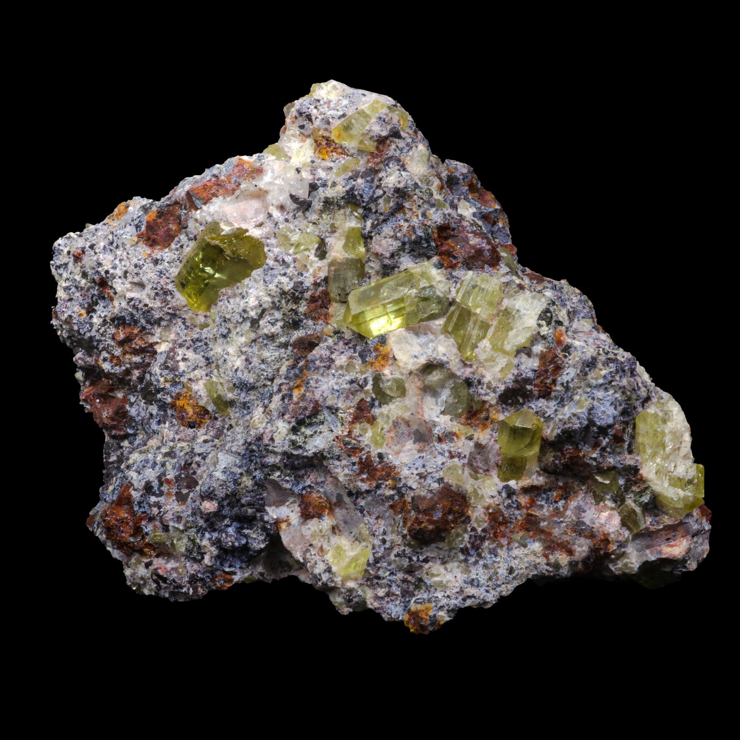 Apatite Cluster on Matrix Natural Mineral Specimen  # G 0252