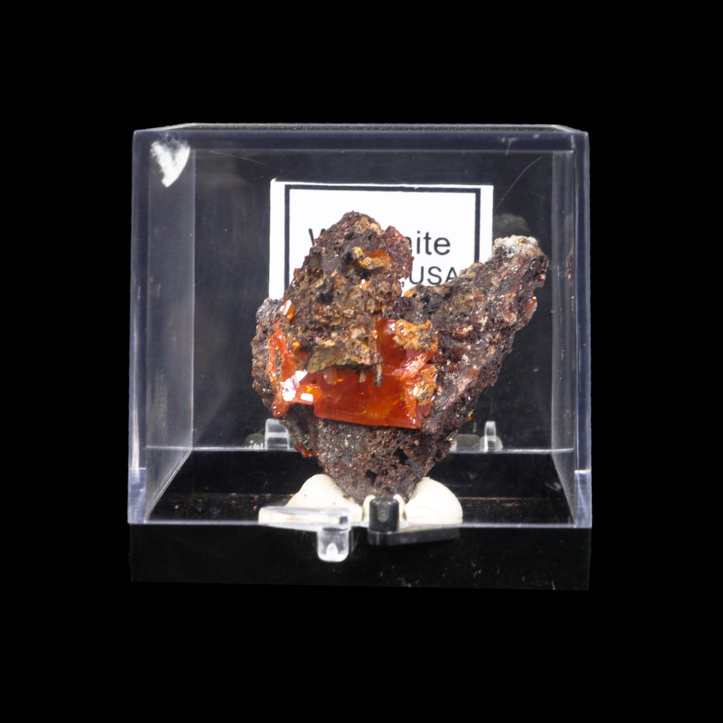 Rare Orange Wulfenite Cluster G #0282