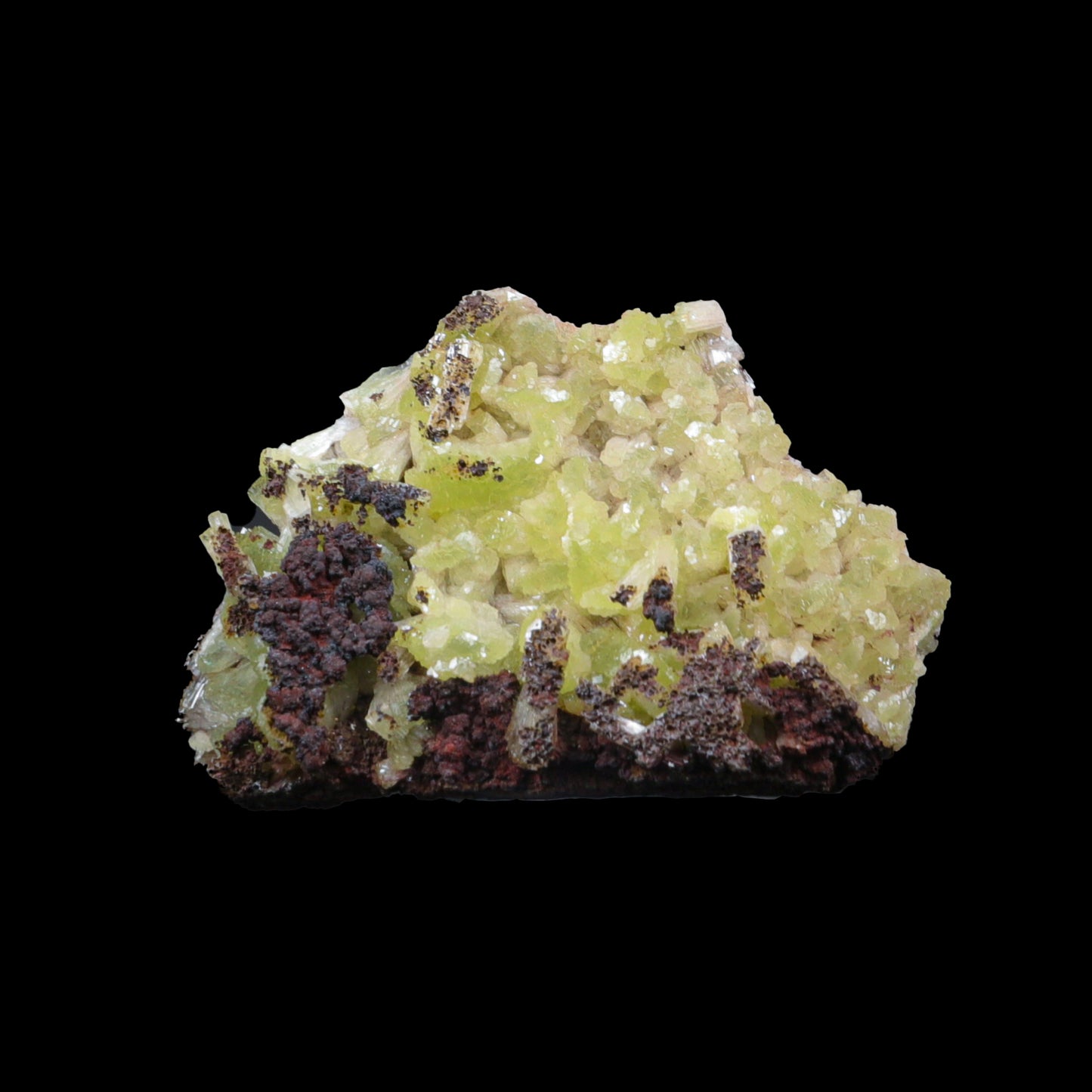 Adamite on Matrix Natural Mineral Specimen G #0318