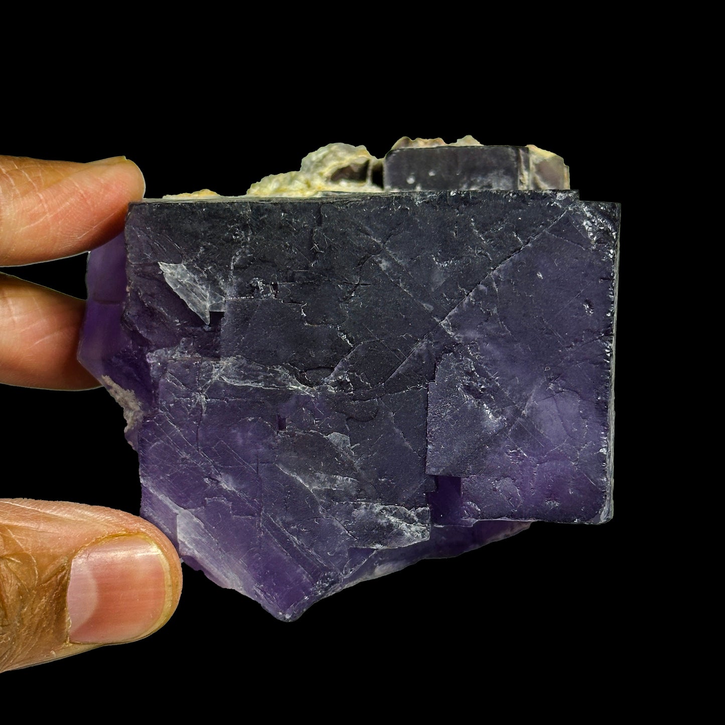 Purple Fluorite Cube Natural Mineral Specimen G #0327