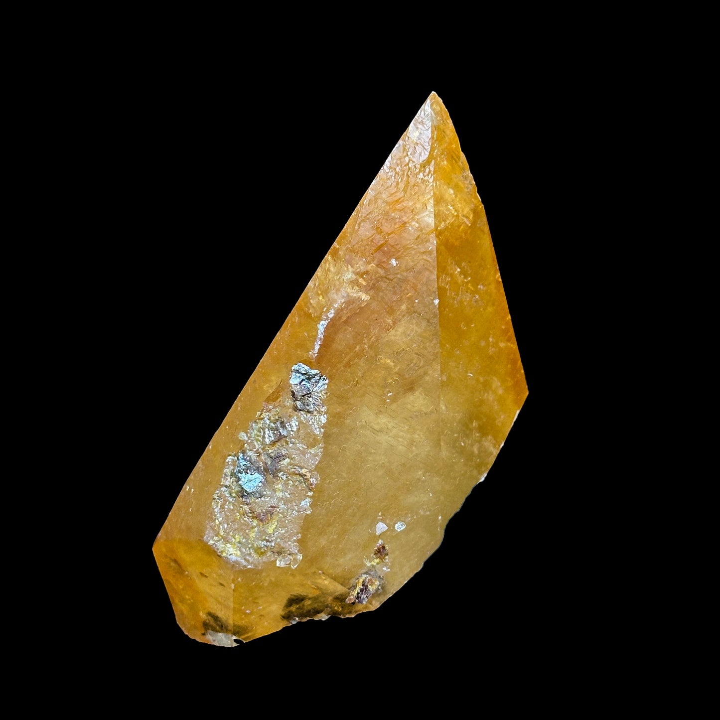 Super Rare Golden Calcite Natural Mineral Specimen from Elmwood Mine , Tennessee G #0328