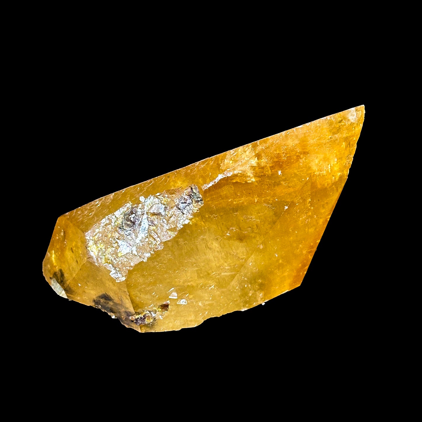 Super Rare Golden Calcite Natural Mineral Specimen from Elmwood Mine , Tennessee G #0328
