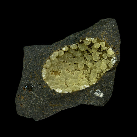 Rare Botryoidal Calcite Semigeode Natural Mineral Specimen from Campomorto Quarry , Italy #0331