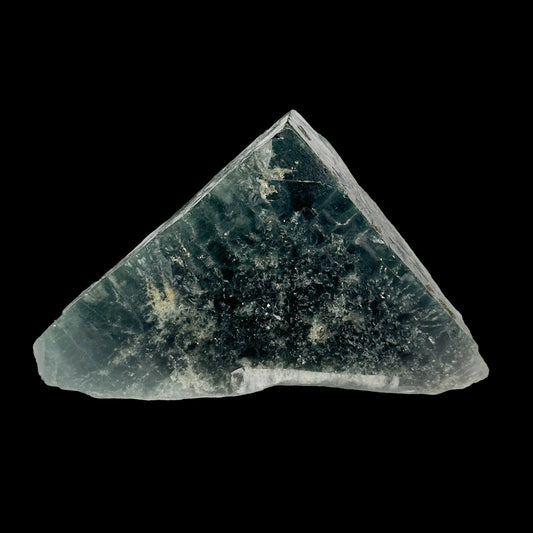 Rare Deep Green Nigerian Fluorite with natural pyramid formation and strong UV reactivity - Natural Mineral Specimen G #0332