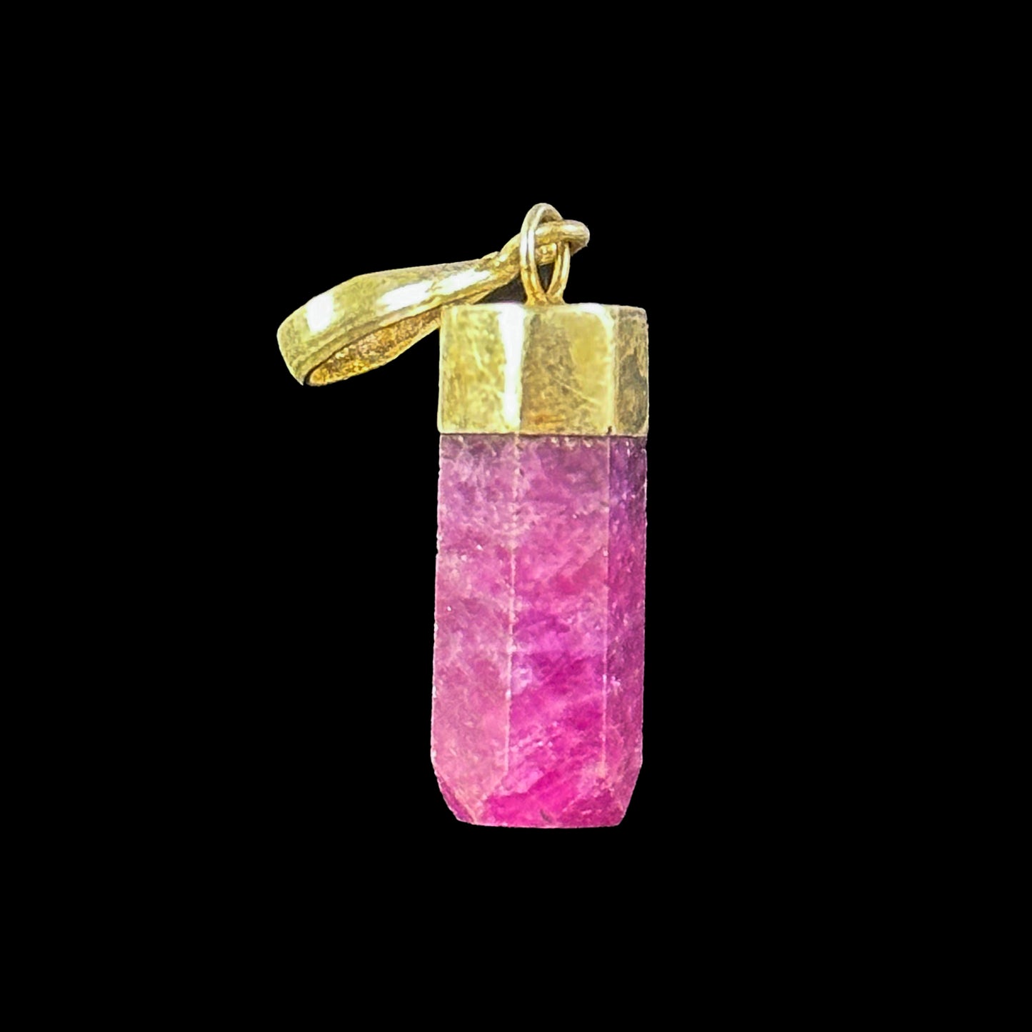 Ruby Pendant with Sterling Silver G #0340