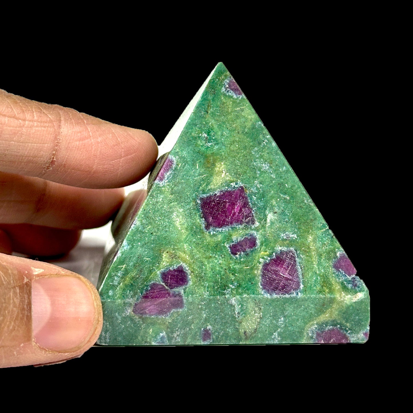 Ruby with Zoisite Pyramid  G #0346