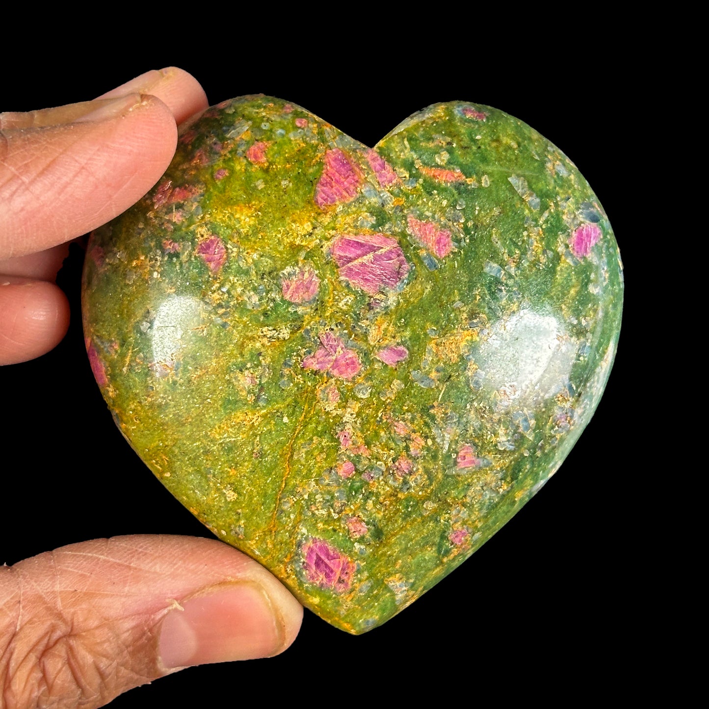 Ruby with Zoisite Heart  G #0348