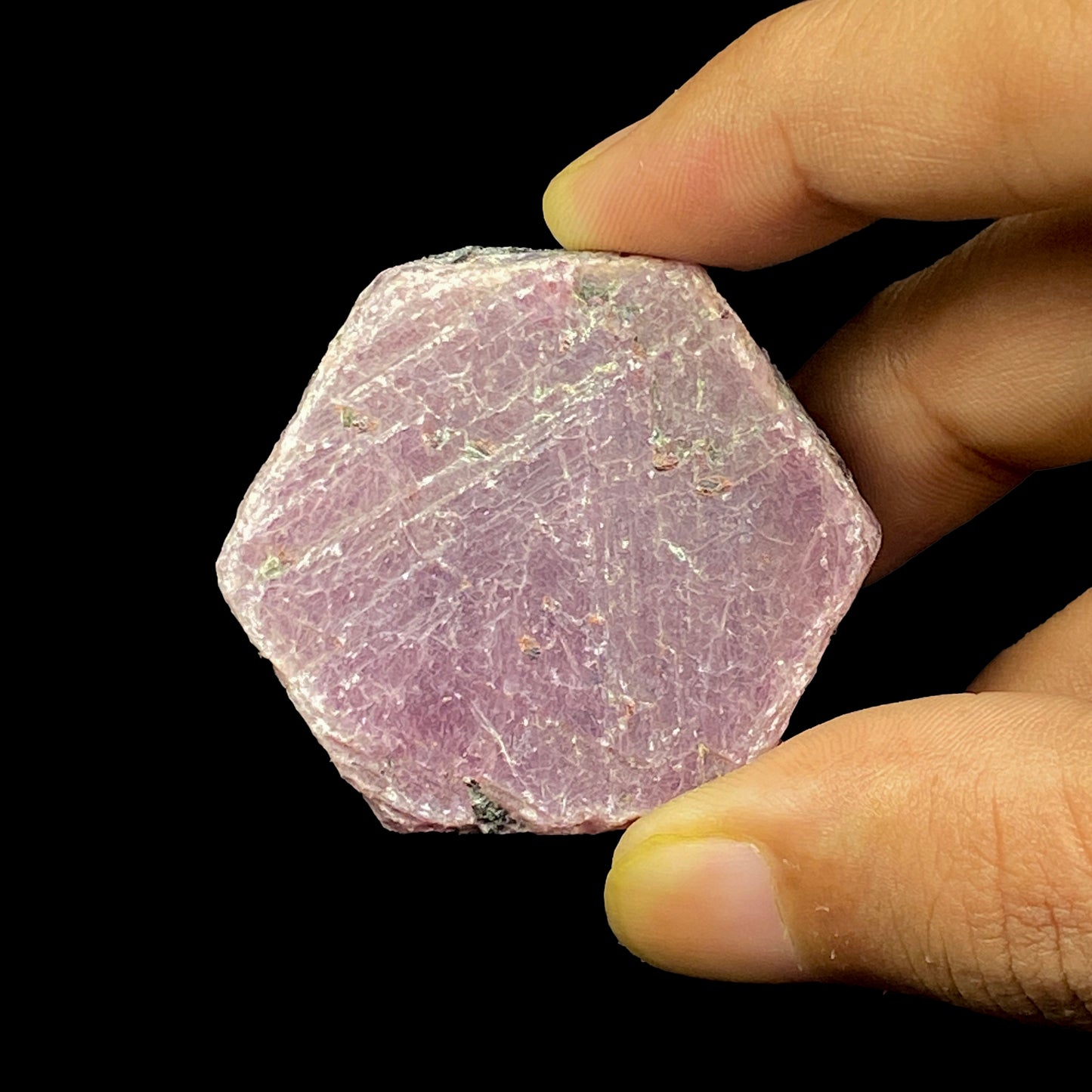 Ruby Corundum (Highly UV Reactive) Natural Mineral Specimen. G #0358
