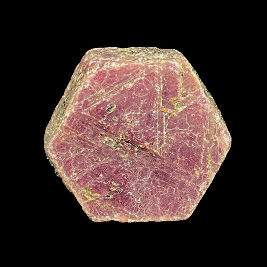 Ruby Corundum (Highly UV Reactive) Natural Mineral Specimen. G #0358