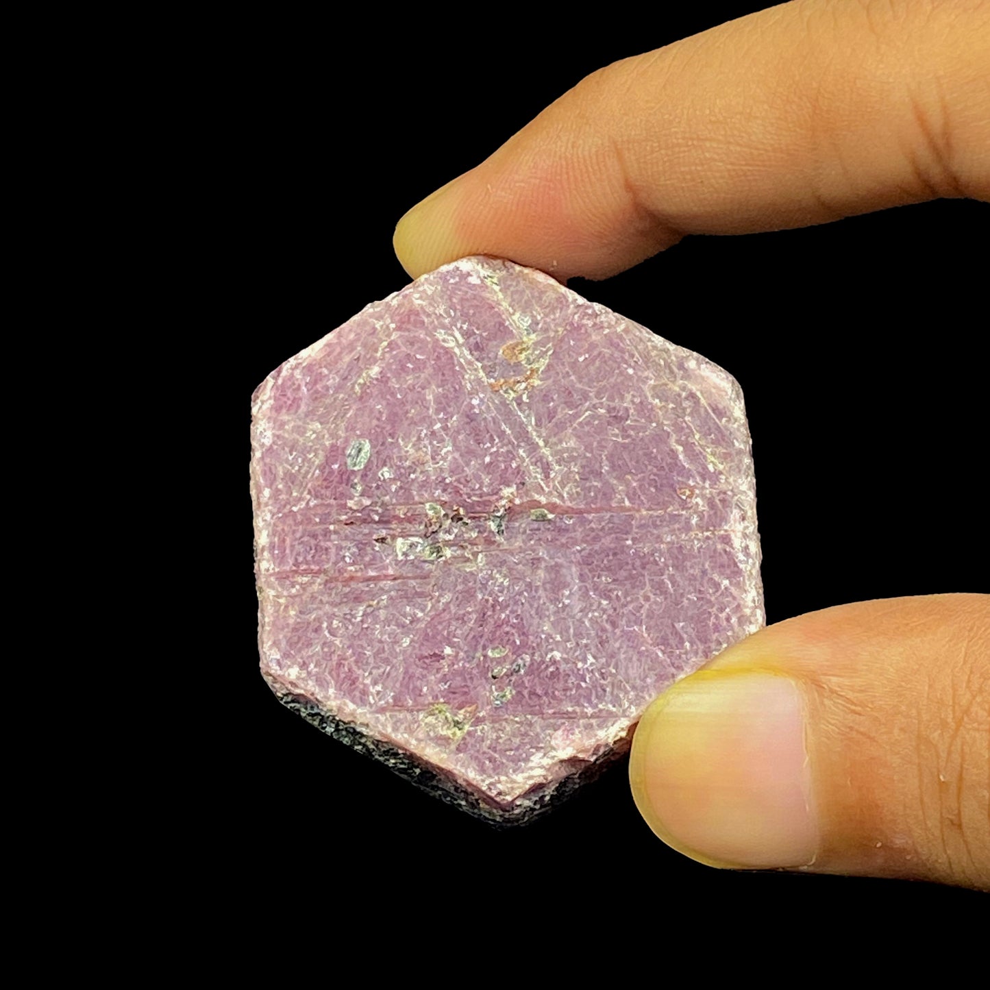 Ruby Corundum (Highly UV Reactive) Natural Mineral Specimen. G #0358