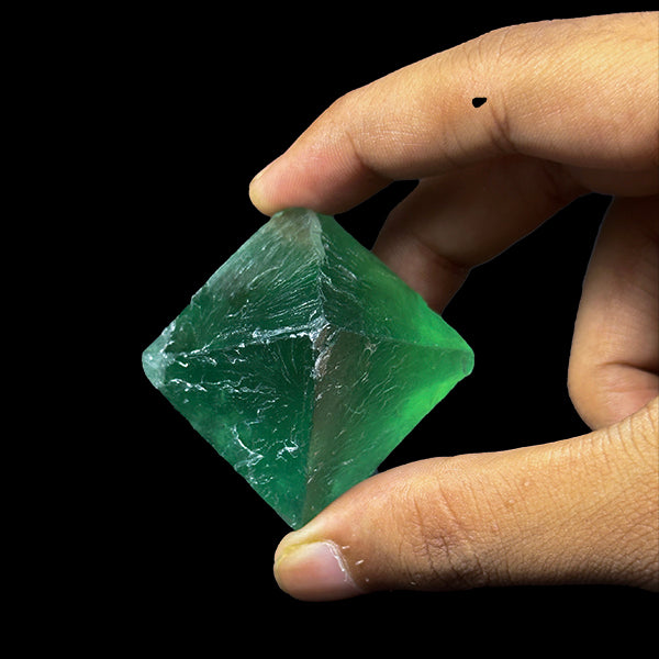 Octahedral Fluorite (UV Reactive)  Natural Mineral Specimen. G #0363
