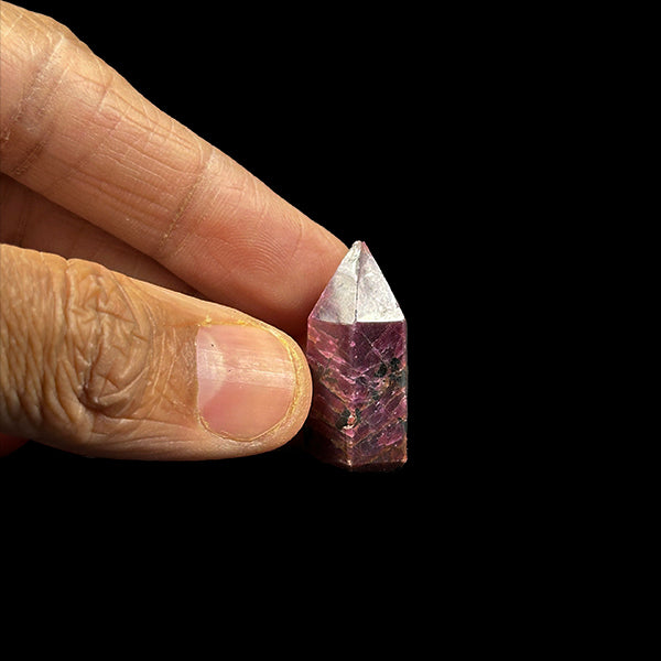 Ruby Tower (UV Reactive) Natural Mineral Specimen. G #0365