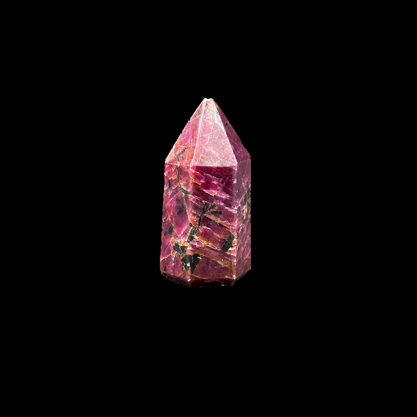 Ruby Tower (UV Reactive) Natural Mineral Specimen. G #0365