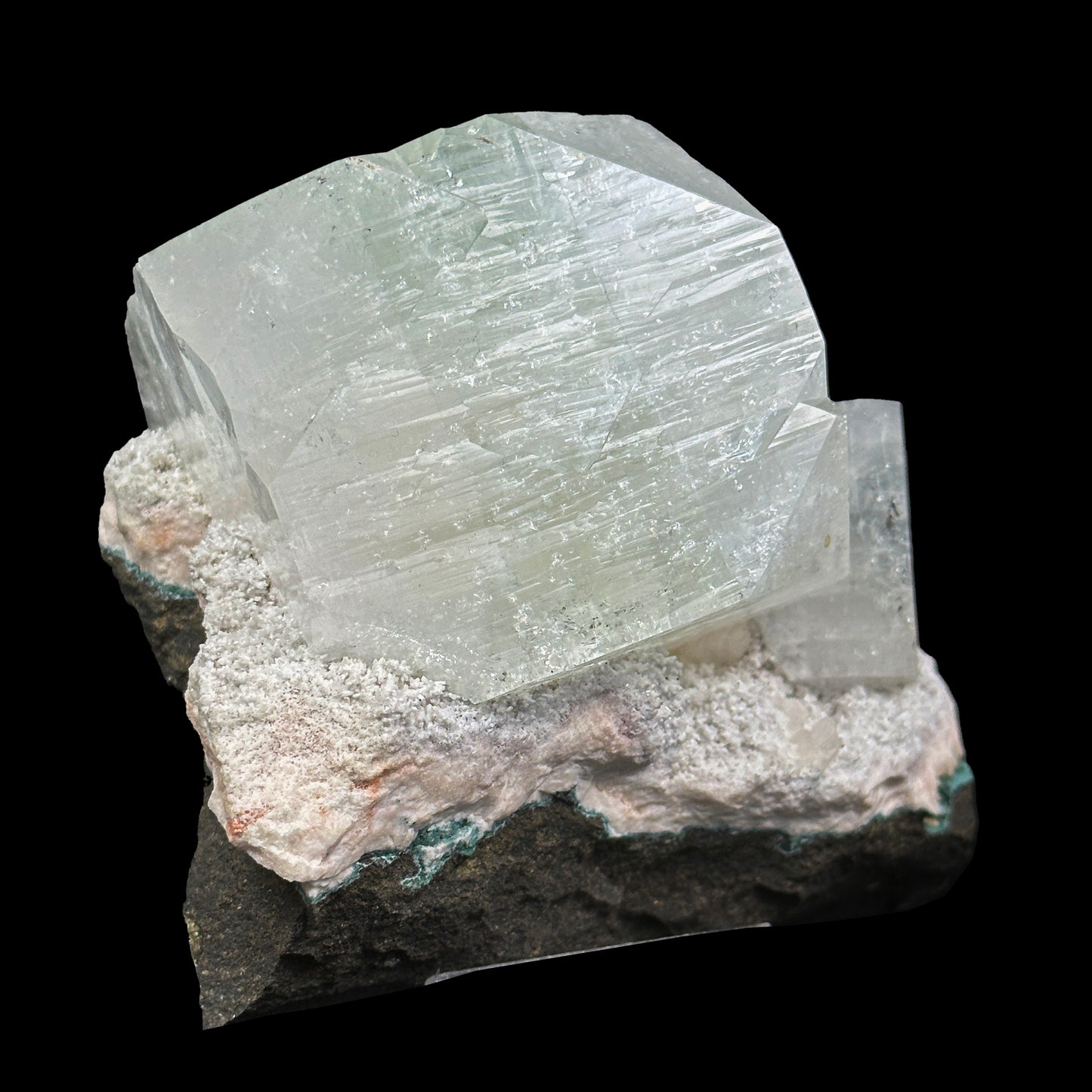 Apophyllite with Chalcedony Natural Mineral Specimen. G #0404