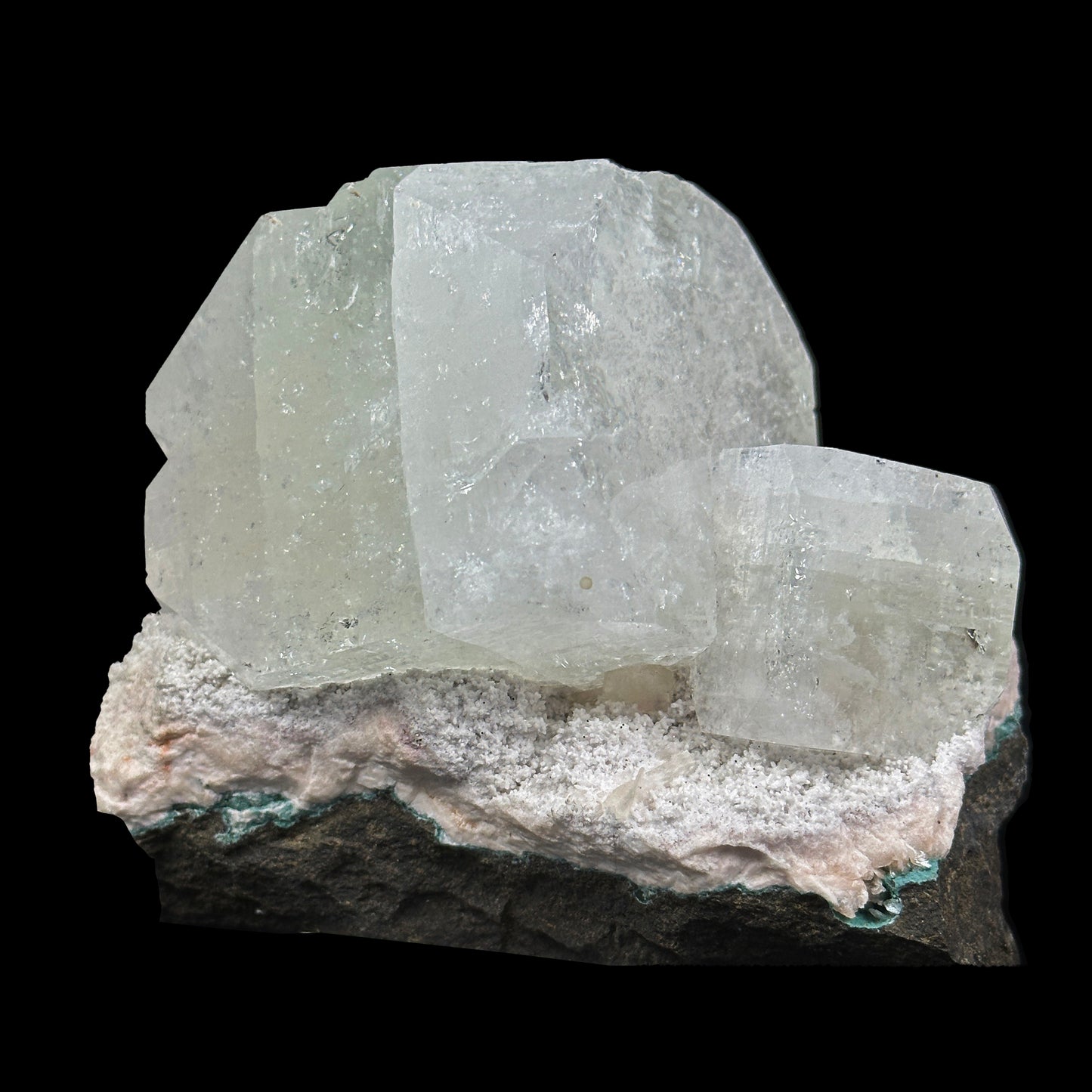 Apophyllite with Chalcedony Natural Mineral Specimen. G #0404