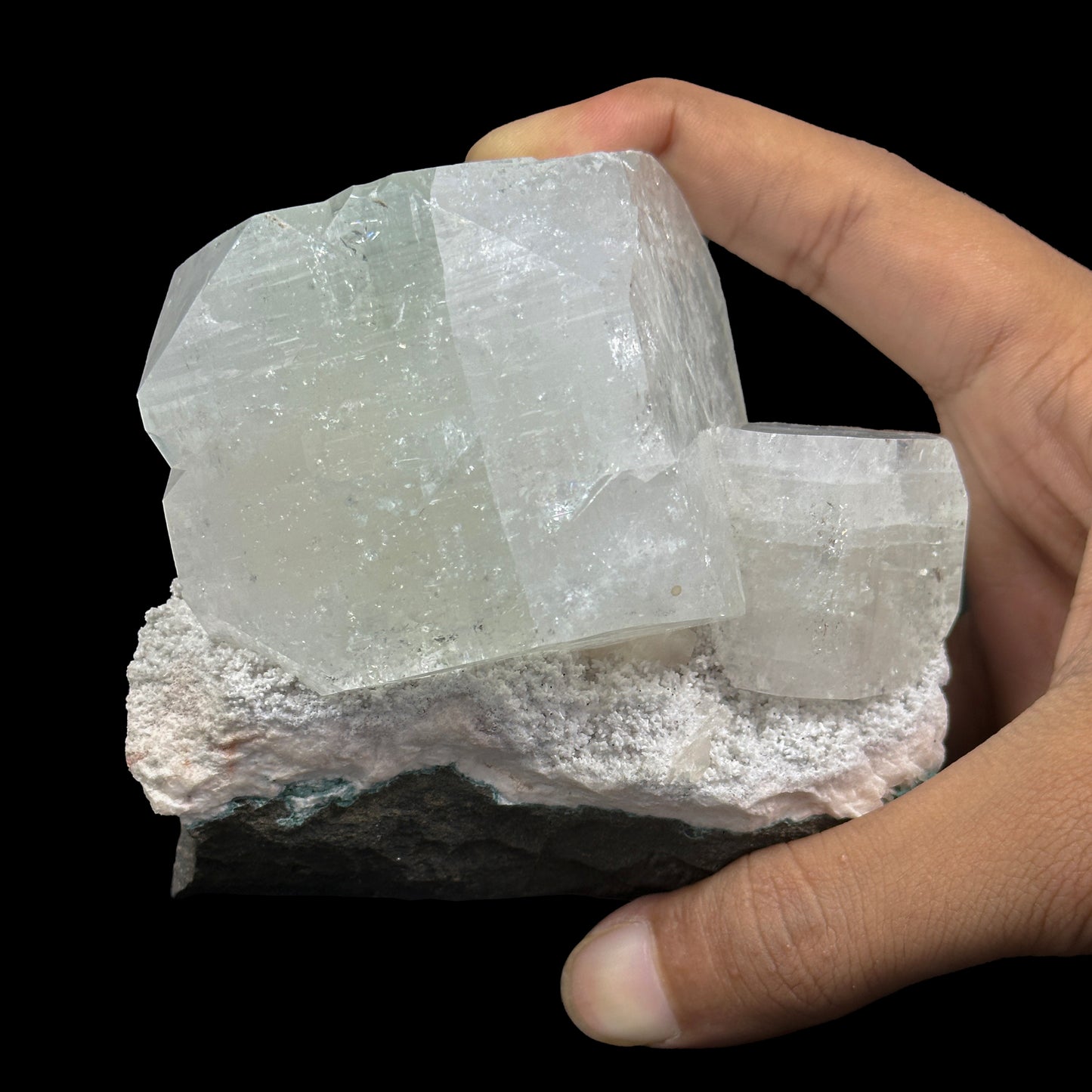 Apophyllite with Chalcedony Natural Mineral Specimen. G #0404