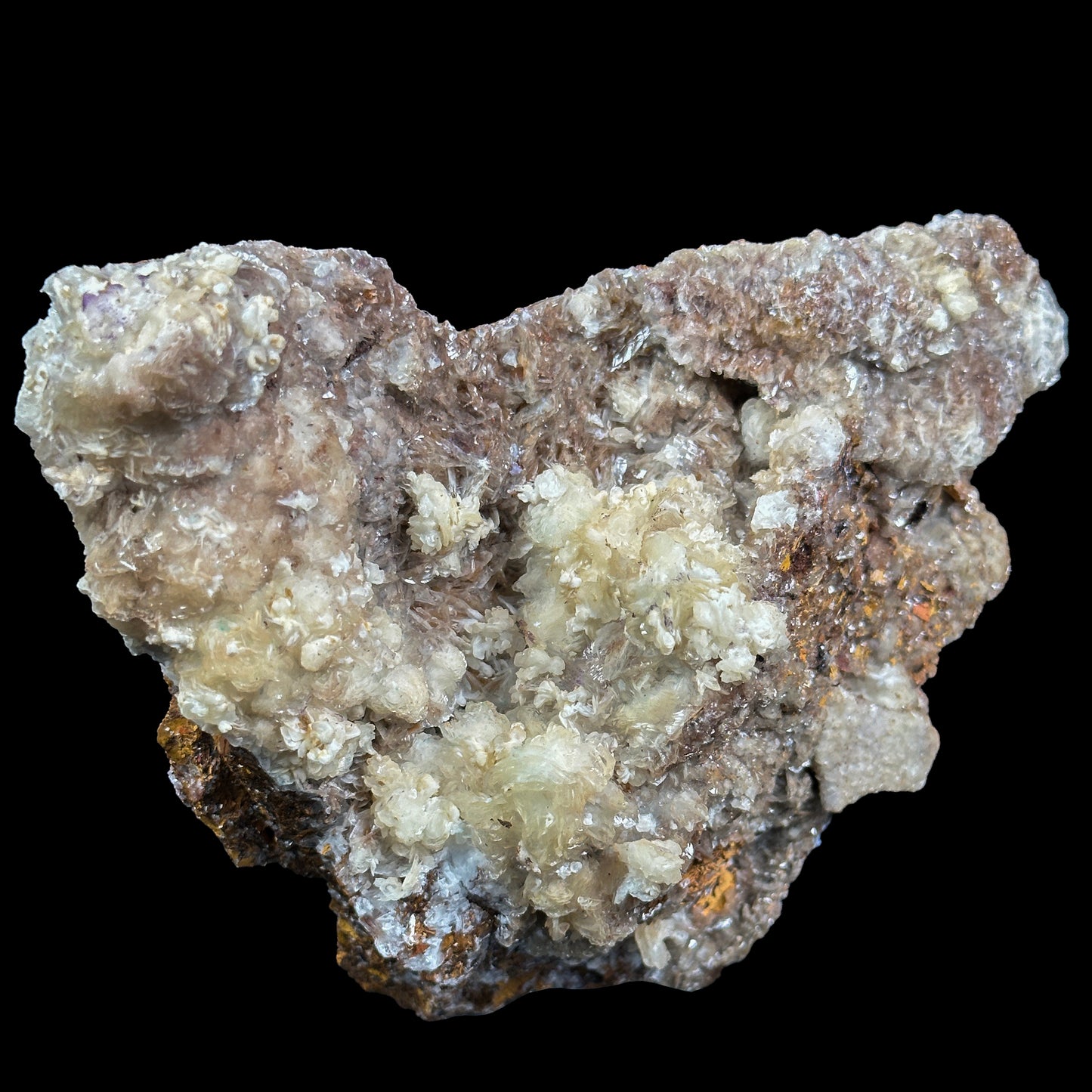 Rare Calcite with Adamite and Rossesite (UV Reactive) Natural Mineral Specimen. G #0407