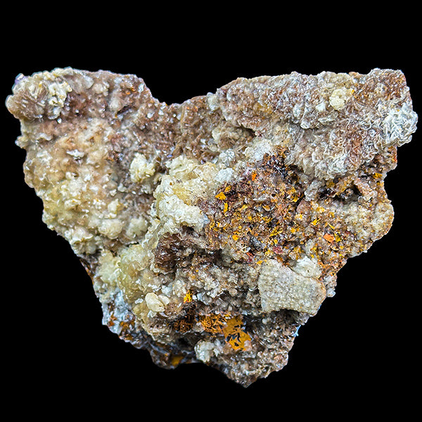 Rare Calcite with Adamite and Rossesite (UV Reactive) Natural Mineral Specimen. G #0407