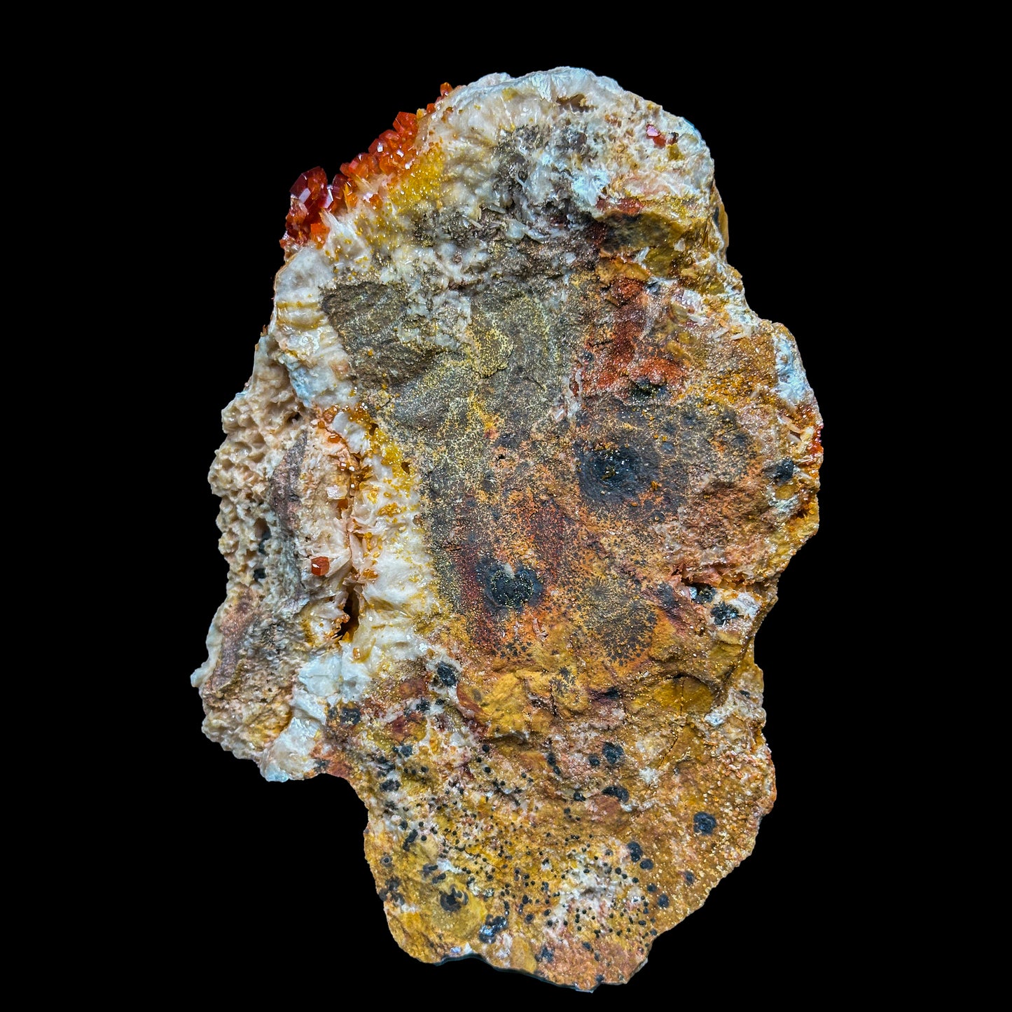 Dark Red Vanadinite Cluster Natural Mineral Specimen. G #0462