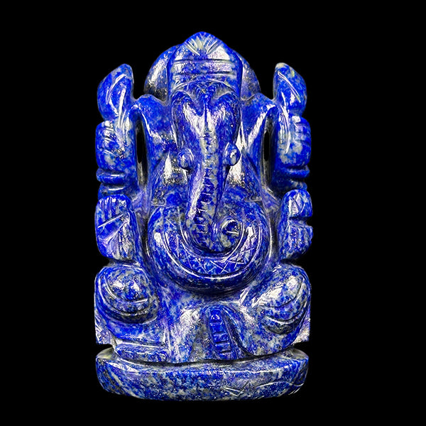 Lapis Lazuli Lord Ganesha Idol. G #0601
