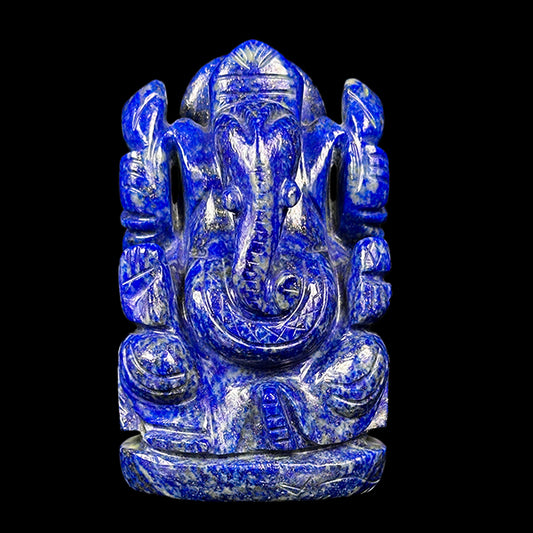 Lapis Lazuli Lord Ganesha Idol. G #0601